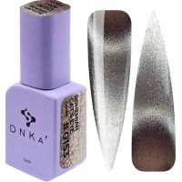 Dnka gellak cat eye effect paars flesje met swatch 1.jpg
