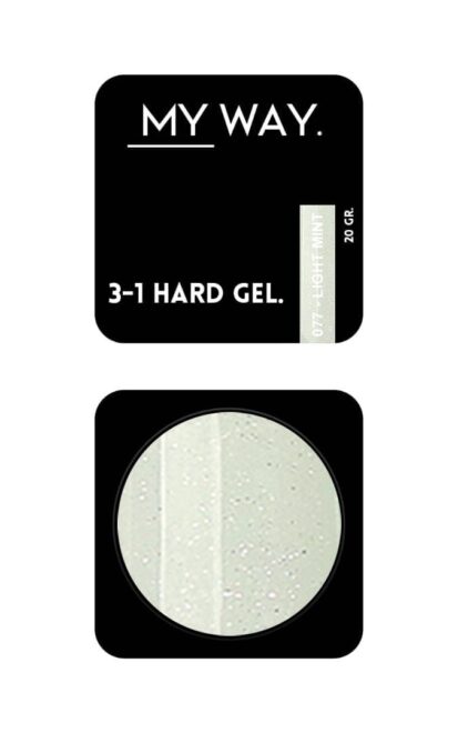3-1 HARD GEL #077 LIGHT MINT 20 ML