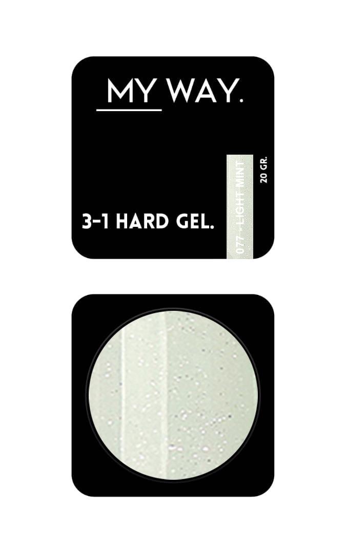 3-1 HARD GEL #077 LIGHT MINT 20 ML