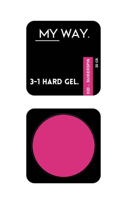 3-1 HARD GEL #020 SUIKERSPIN 20ML