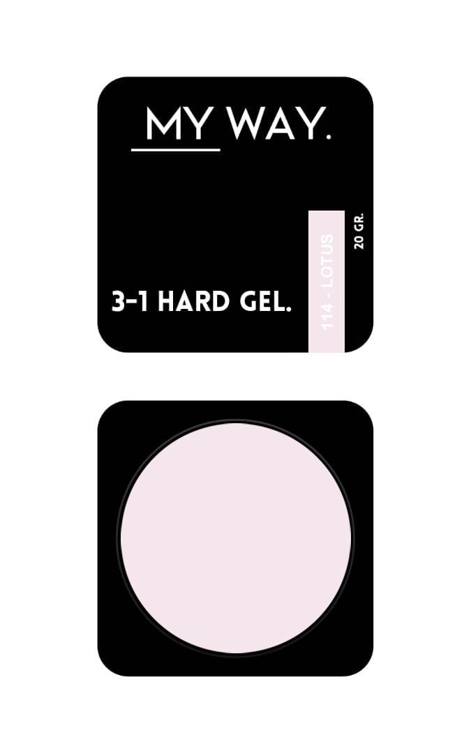 3-1 HARD GEL 114 LOTUS 20ML