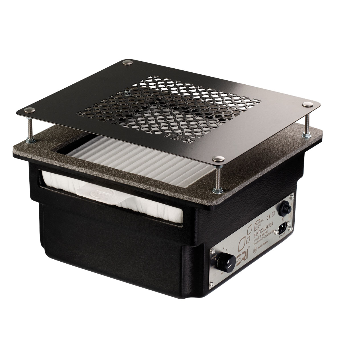 Pre-order! Built-in nail dust collector Teri 800 black (black mesh)