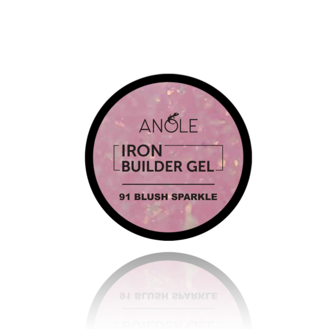 Iron Builder Gel 91 Blush Sparkle | ANOLE