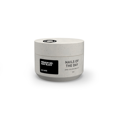 NAILSOFTHEDAY Premium gel paint Black no wipe – 5 ml