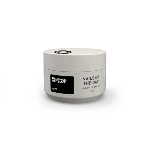 NAILSOFTHEDAY Premium gel paint Black wipe – 5 ml