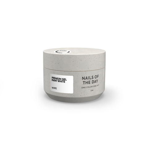 NAILSOFTHEDAY Premium gel paint White wipe – 5 ml