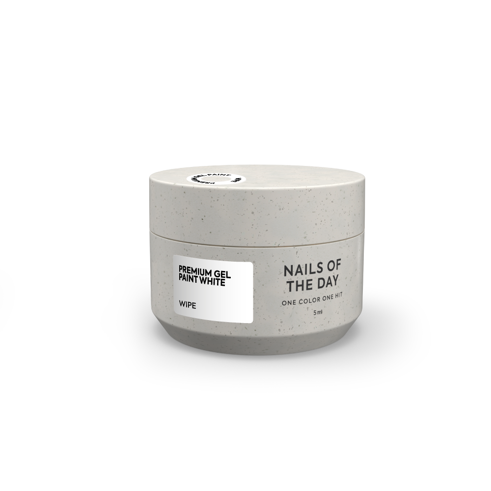 NAILSOFTHEDAY Premium gel paint White wipe – 5 ml