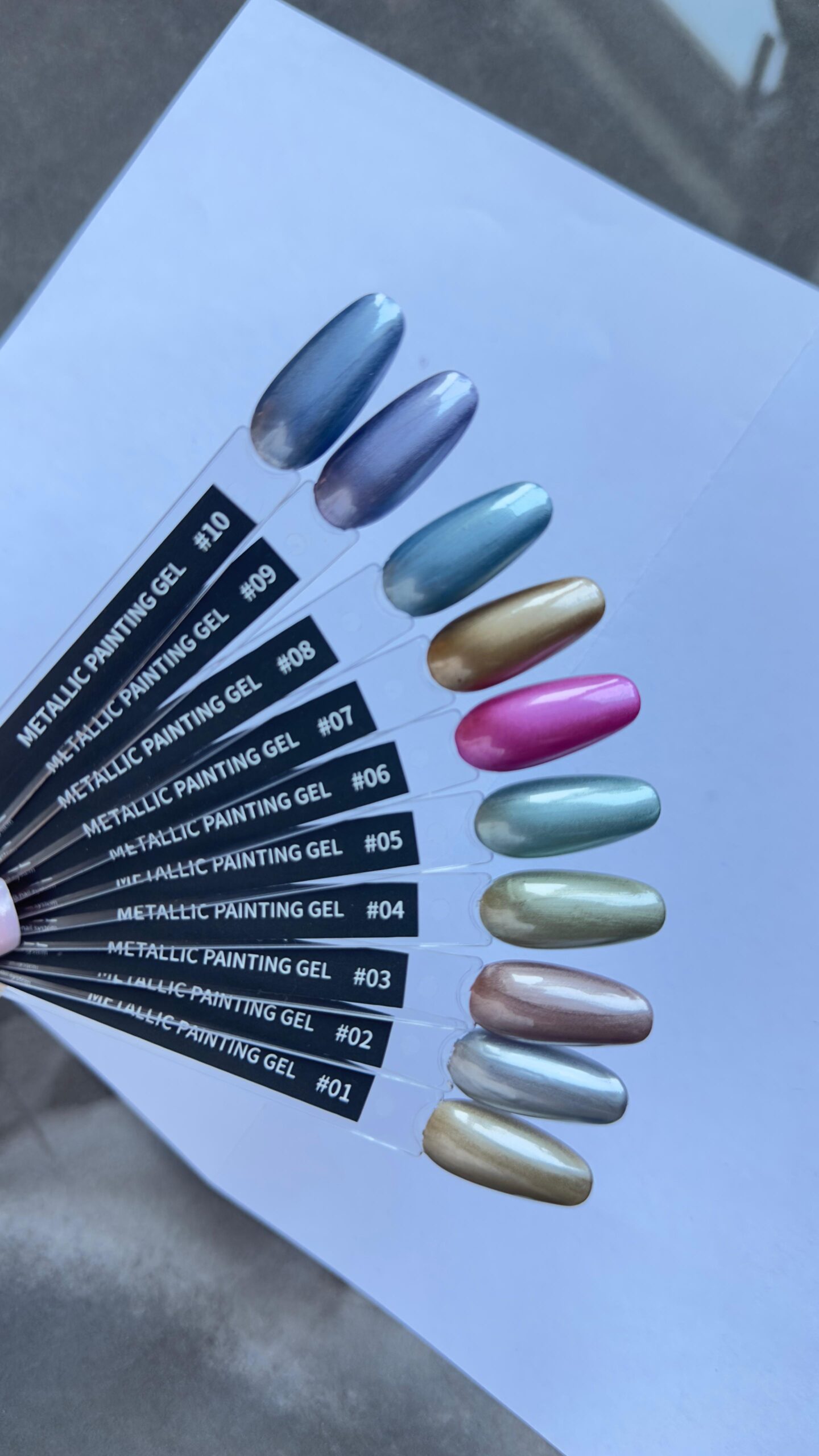 01 Metallic Painting Gel | ANOLE - Afbeelding 3