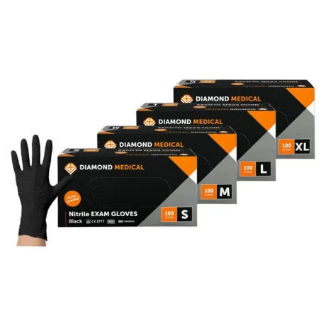 SMALL Nitril handschoenen zwart STRONG 100 stuks