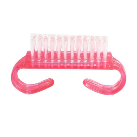 Manicure Stof hand borstel klein (ZWART)