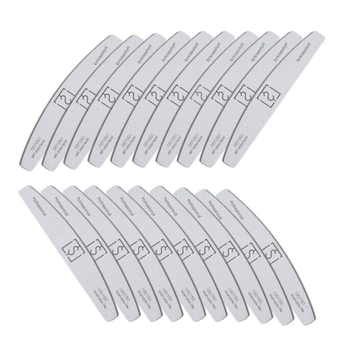 TS vijl halve maan 100/150 grit wasbaar zebra (20 stuks)