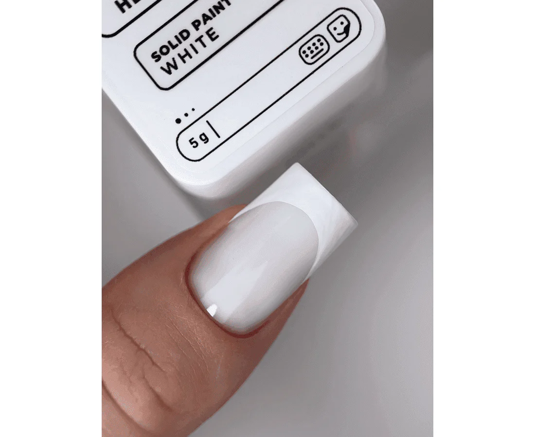 HEYLOVE Solid Paint Gel WHITE, 5g - Afbeelding 2