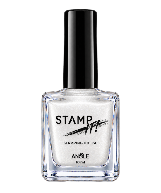 STAMP IT! Polish 034 – White Shimmer | ANOLE